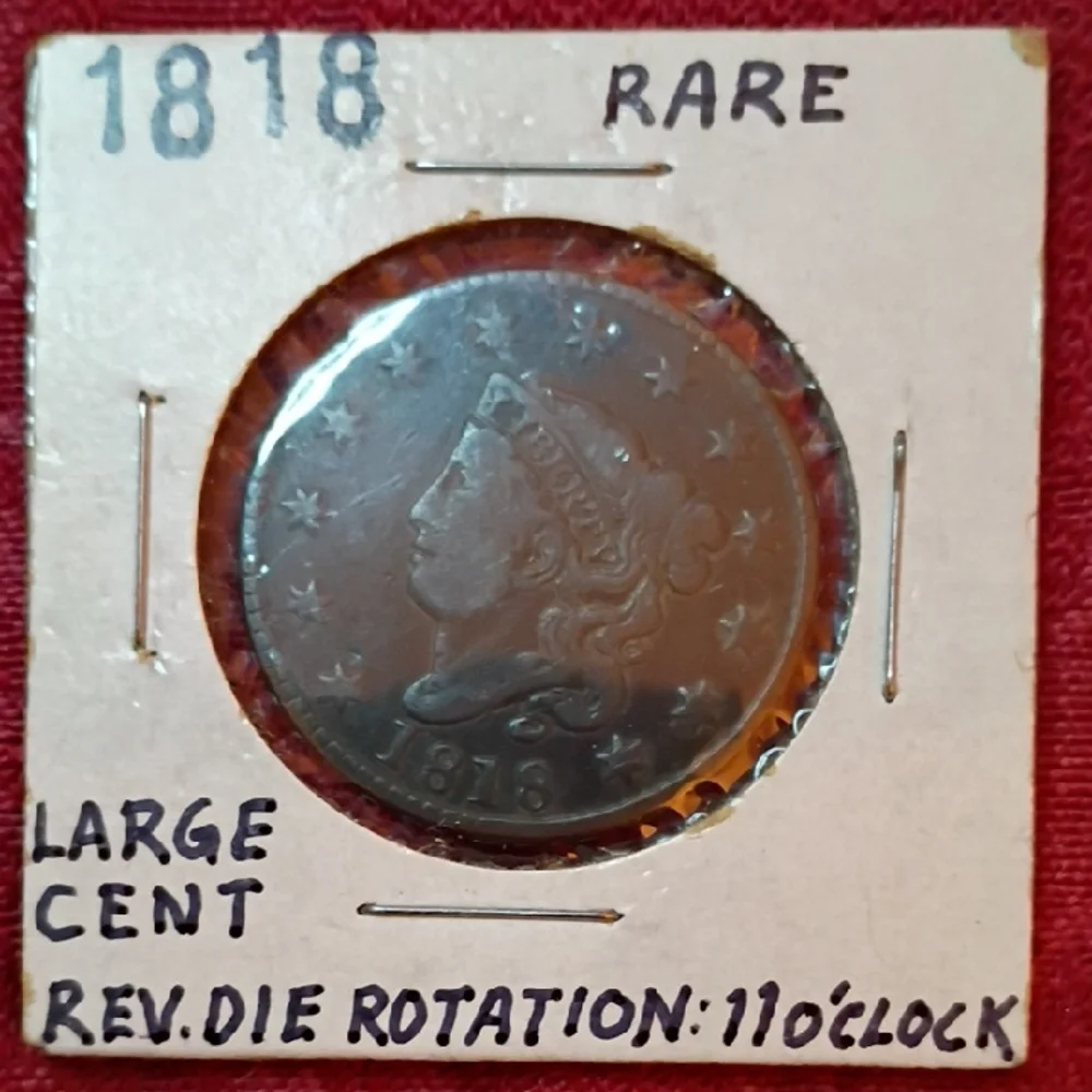🦅1818 U.S Large Cent Mint Strike Error *Rare*🦅